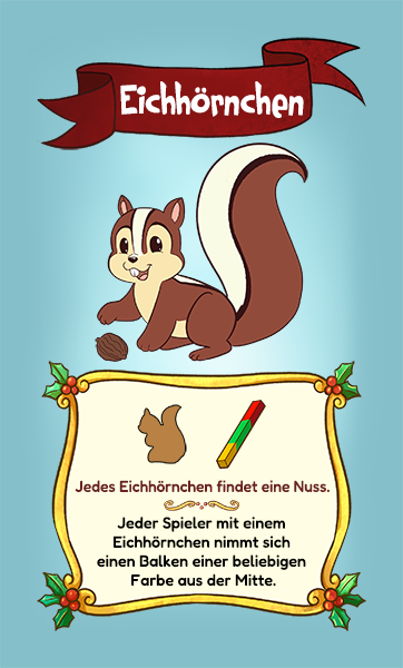 Spielkarte Eichhörnchen