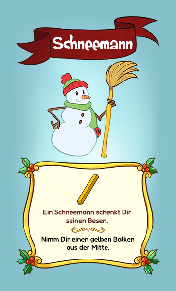 Spielkarte Schneemann